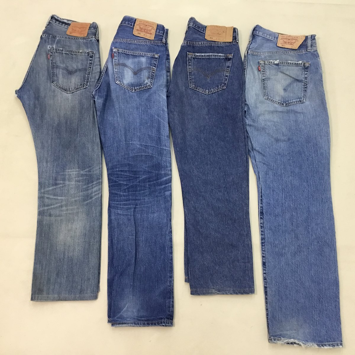 ■LEVIS Levi's リーバイス 4点まとめ売り スモールe ボタンフライ 501 刻印359.4459.501 USA製 フィリピン製 サイズW34.W31 /2.68kg■の画像1