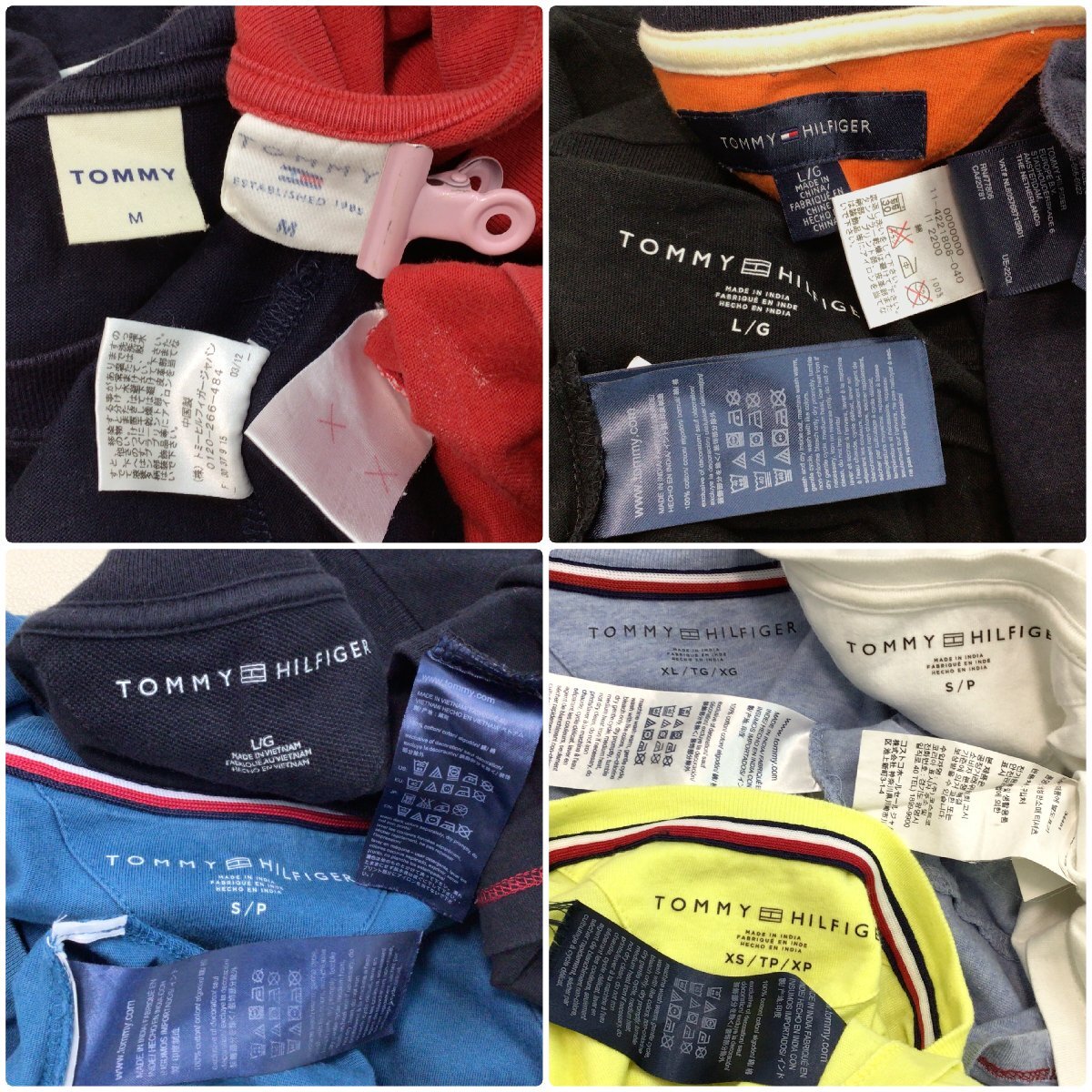 ■TOMMY HILFIGER Tシャツ 9点 まとめ売り メンズ・レディースMIX トミーヒルフィガー 中古卸 現状品 /1.72kg■_画像6