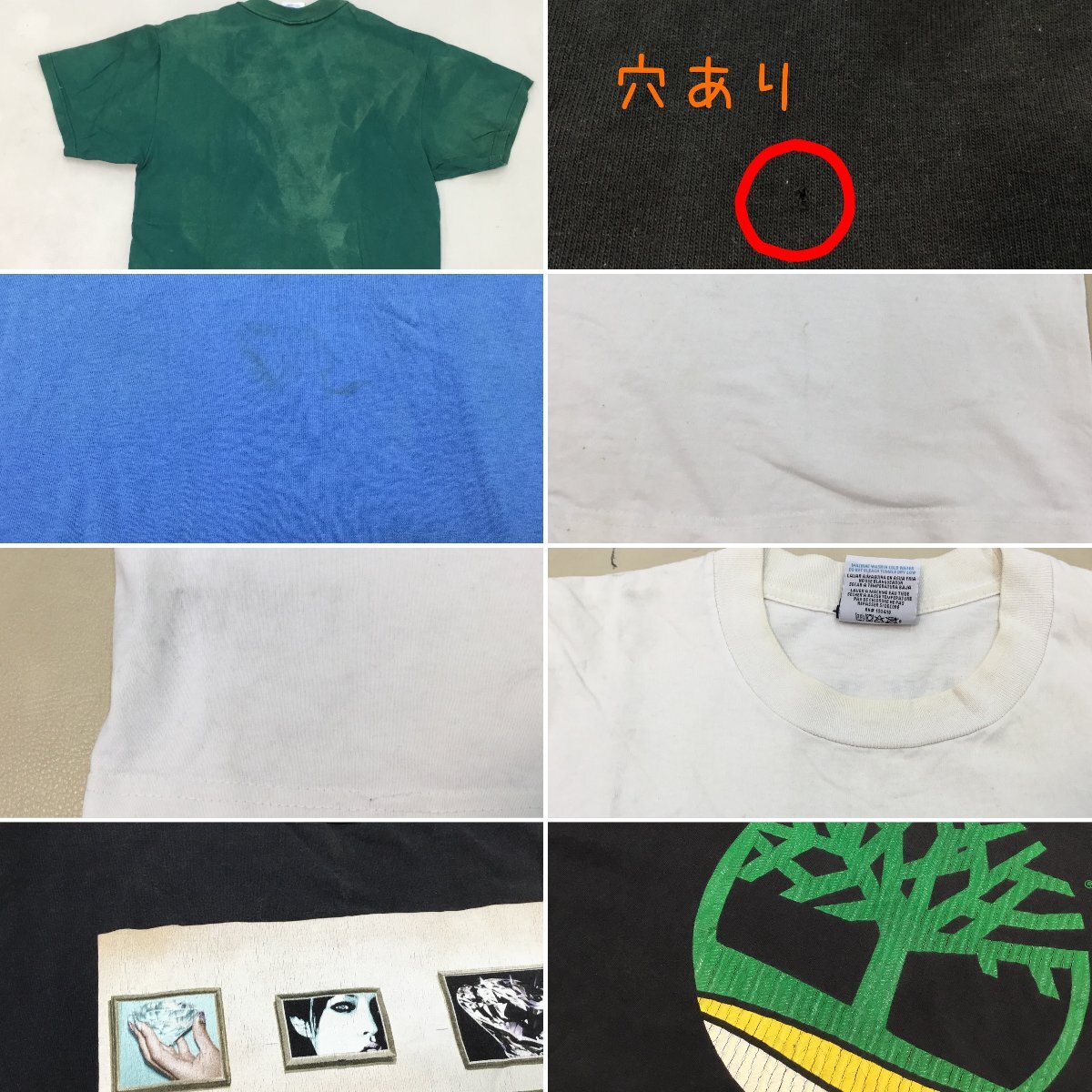 ■USA製 6点 まとめ売り Diamond/Timberland/RUSSELL/JERZEES/他 プリント Tシャツ 半袖 メンズ サイズS.M.L.XL /1.44kg■_画像10