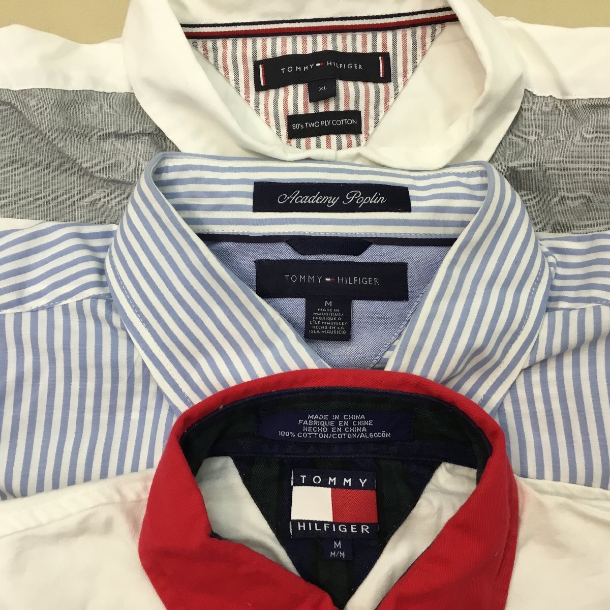 ■TOMMY HILFIGER トミーヒルフィガー 9点 まとめ売り ポロシャツ ネルシャツ 半袖 長袖 メンズ サイズS.M.L.XL /2.36kg■_画像6