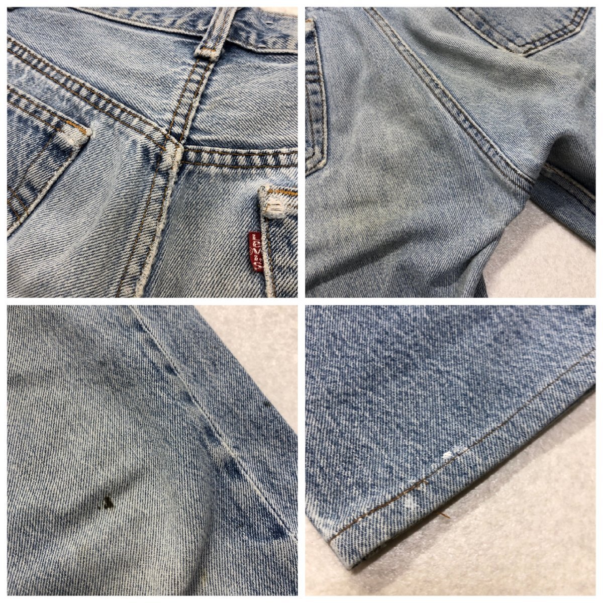 ●90s Levi's リーバイス デニムパンツ ボトムス USA製 刻印524 旧6工場 エルパソ ボタンフライ ヴィンテージ ジーンズ メンズ 0.59kg●_画像8