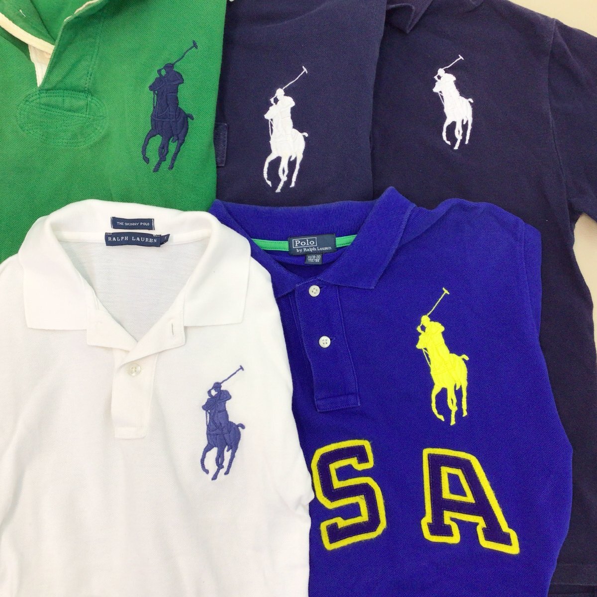 #POLO RALPHLAUREN Ralph Lauren big po knee polo-shirt 5 point set sale size MIX embroidery impact 21 /1.14kg#