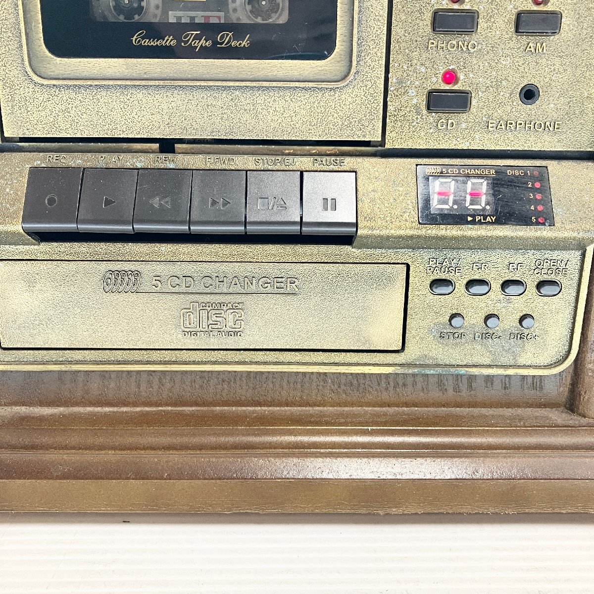 0[ junk ] Hill top E-6131 record *CD player antique style present condition goods ff ()K/60516/2/11.5