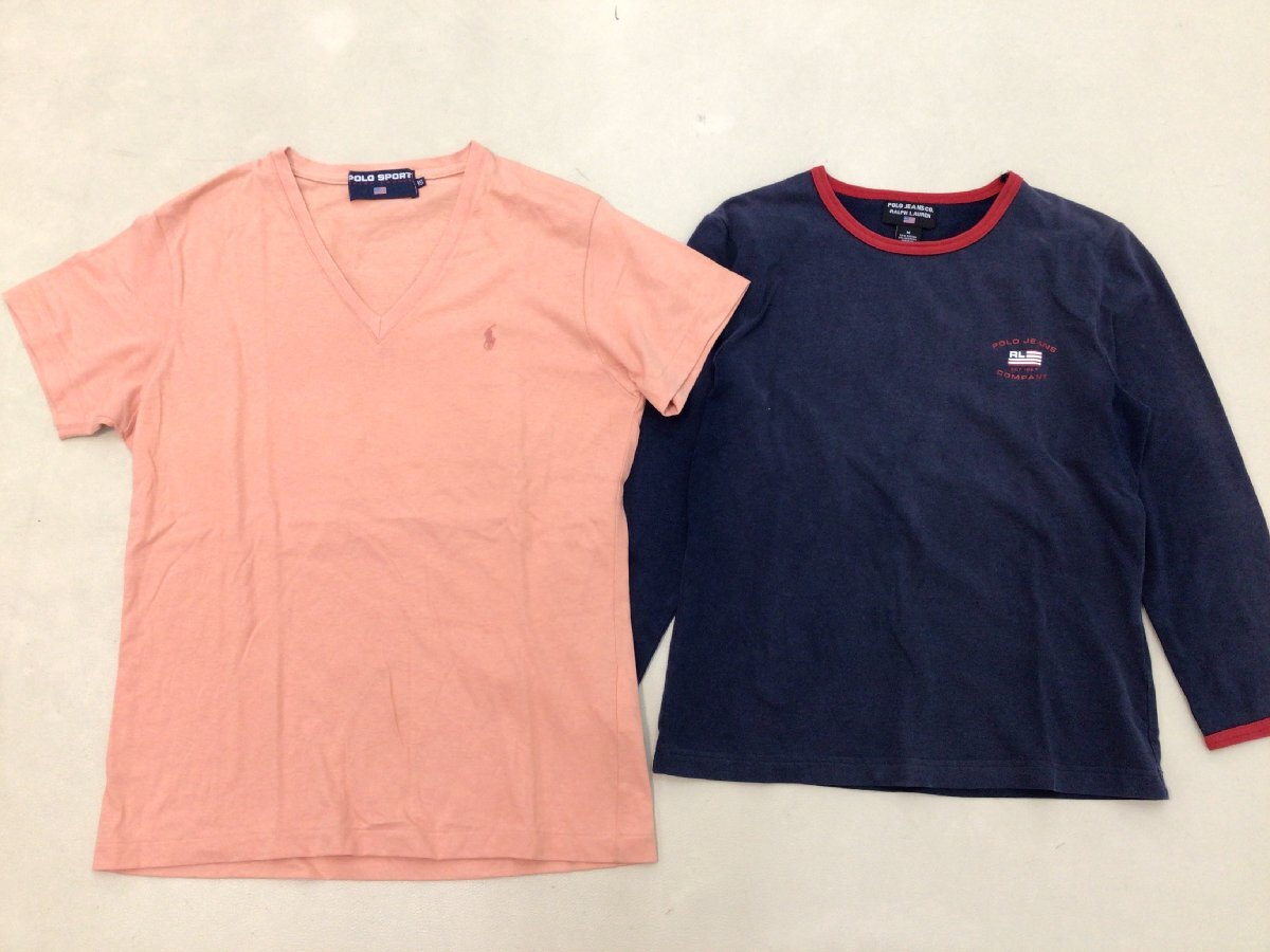 ■POLO RALPHLAUREN/SPORT/JEANS ラルフローレン 7点 まとめ売り メンズ・レディースMIX パーカー Tシャツ他 ビンテージ 中古卸 /2.6kg■の画像9