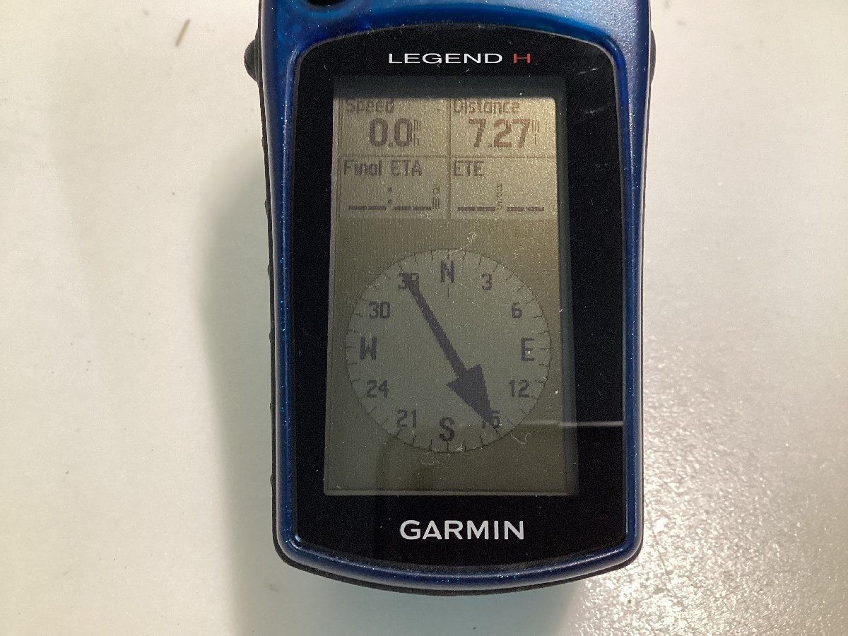 ★GARMIN ガーミン etrax LEGENO ハンディGPS 通電のみ確認済 アウトドア ジャンク品 0.01kg★_画像2