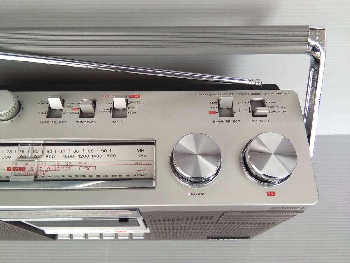 SONY radio-cassette retro stereo, Jill bapV1* used operation goods *, Showa Retro radio-cassette, maintenance goods! radio . cassette . operation excellent.. beautiful 