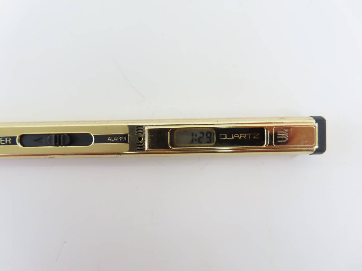 ksk30【 三菱鉛筆2 】 PENTIMER デッドストック品 当時物 ゴールドカラー ボールペン 保管現状品 未使用 動作確認okの画像8