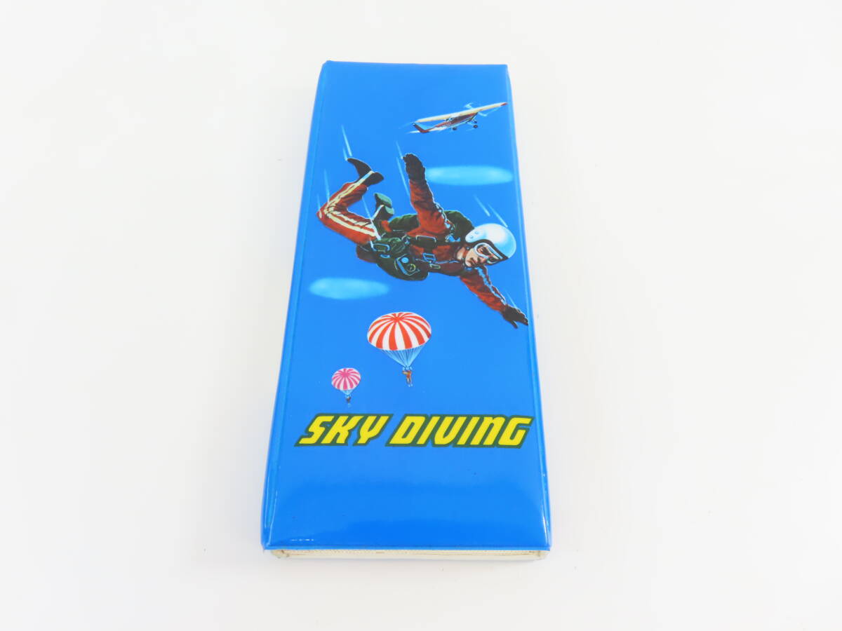 KM-24【 SPK 2】 SKY DIVING 筆箱 筆入 ペンケース デッドストック品 当時物 保管現状品 未使用 動作確認OK_画像1