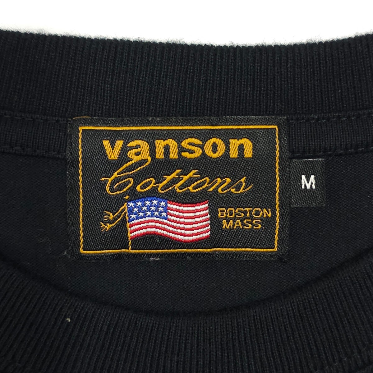 バンソンVANSON×クローズWORSTコラボ☆武装戦線デスラビット長袖TシャツMティーシャツ ロンTバックプリント刺繍ワッペン ブラック黒メンズ