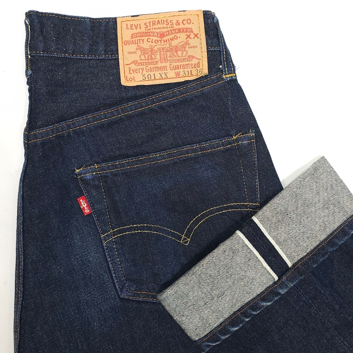 濃紺 米国製Levi'sリーバイス 501XXヴィンテージ復刻W31ジーンズ 濃紺 米国製Levi'sリーバイス 501XXヴィンテージ復刻W31ジーンズ