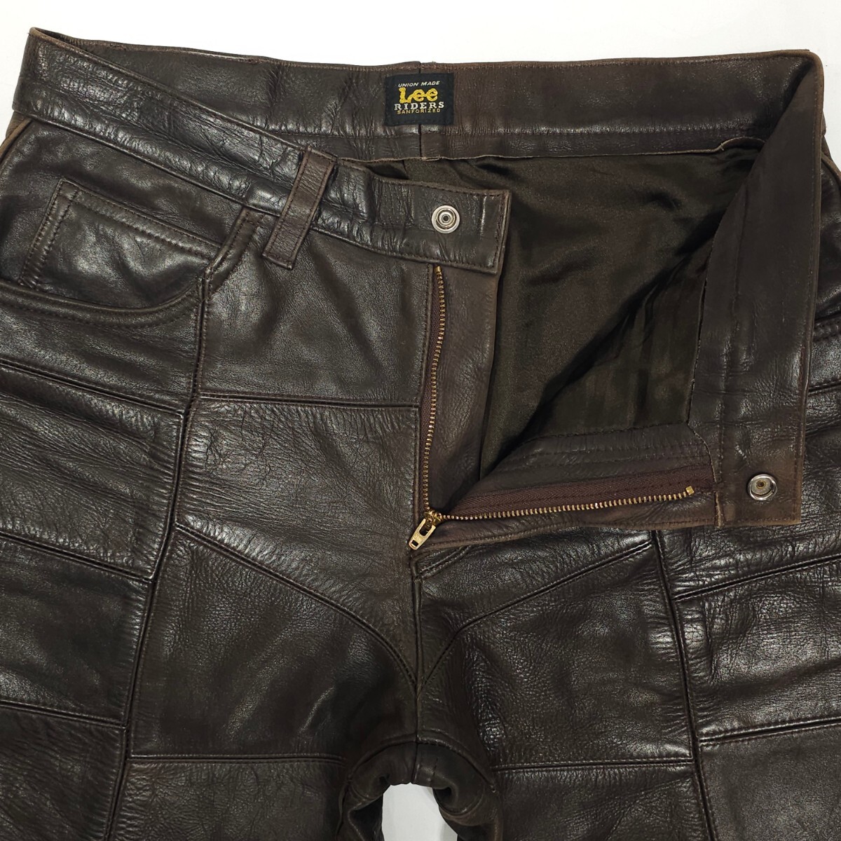 廃盤希少 Lee RIDERSリーライダース 5201パッチワークレザー 廃盤希少 Lee RIDERSリーライダース 5201パッチワークレザー
