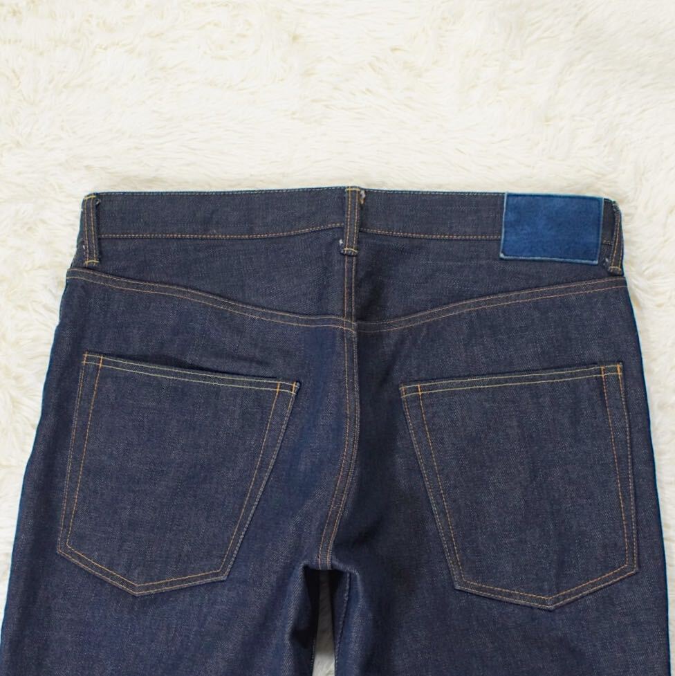 美品 濃紺 《visvim》 social sculpture denim 03R (W36) ストレートVステッチ 日本製 ジーンズ デニムパンツ ディアスキン セルビッチ_画像5