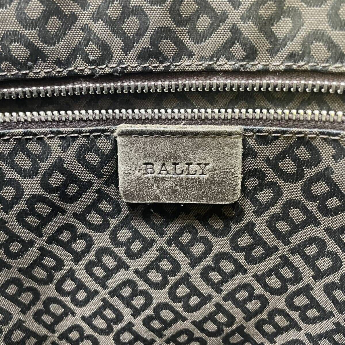 1円〜 【高級品】 BALLY バリー メンズ メッセンジャー ショルダーバッグ 斜め掛け トローブ トレスポ オールレザー 本革 A4◎ ブラック 黒_画像10