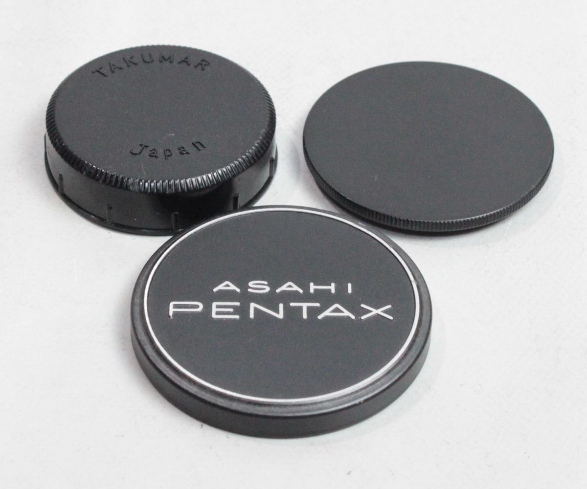 0404126 【良品 ペンタックス】 PENTAX TAKUMAR M42 ボディ＆レンズリアキャップ＆ 内径51mm(フィルター径 49mm) メタルレンズキャップ_画像3