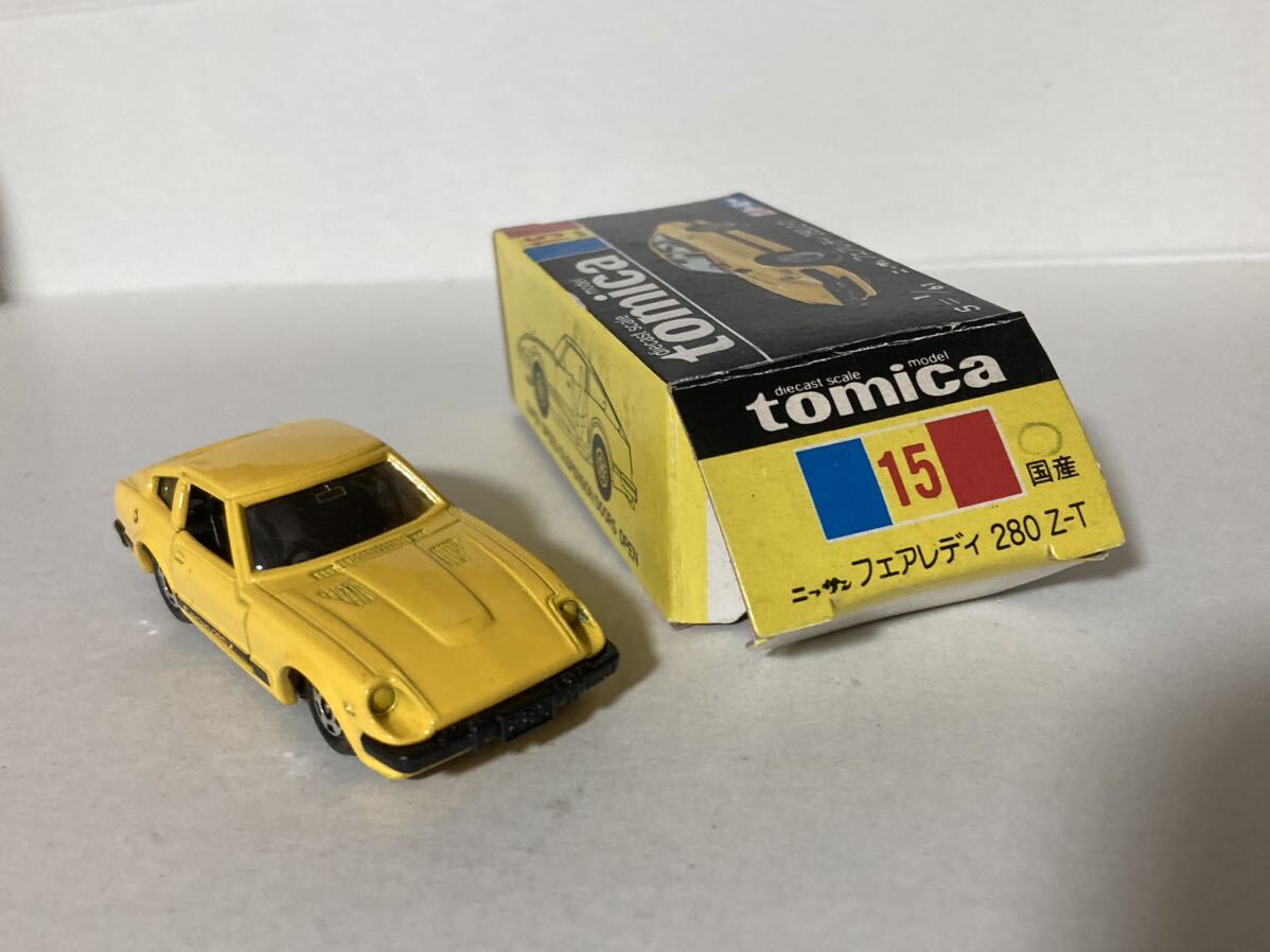 280Z-T 日産フェアレディZ 右ドア.トランク小傷 箱耳切取り.フタに書込み.箱擦れ有 1/61日本製トミカ15 同梱金土曜終了分.水曜迄支払厳守の画像3