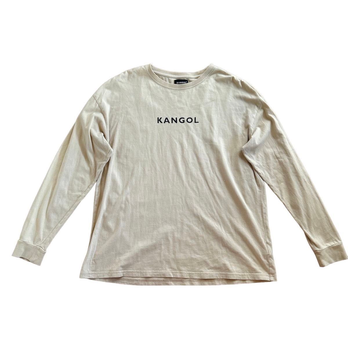 【即日発送】カンゴール　ロンT ビッグシルエット　WEGO 別注　KANGOL コットン カットソー 長袖Tシャツ