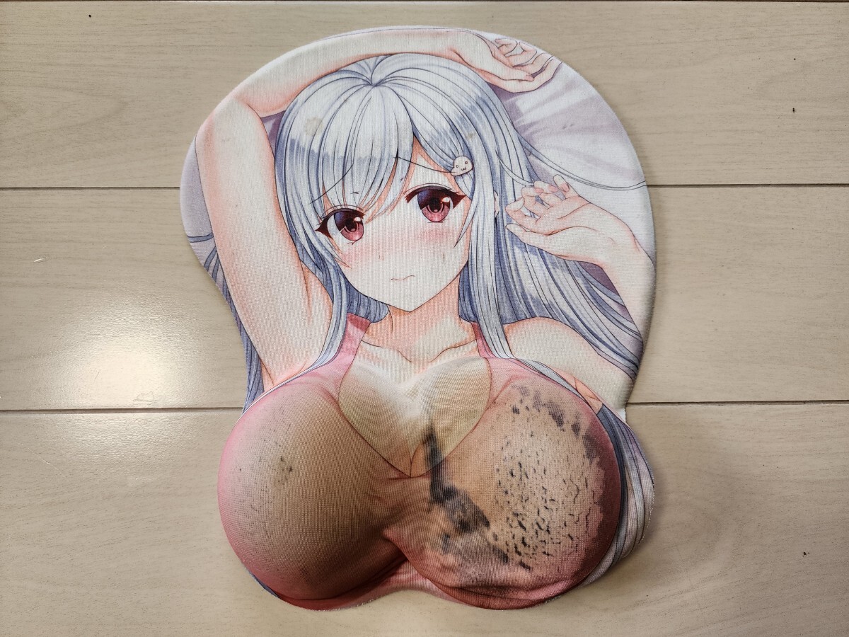 【ジャンク品】ニー子 おっぱいマウスパッド_画像1