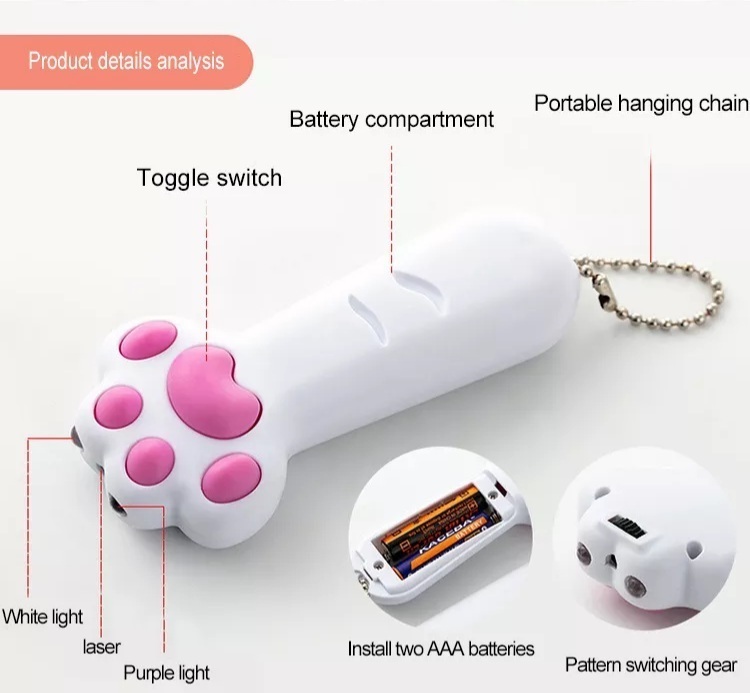  cat toy LED light laser pointer cat ...... cat toy motion shortage -stroke less cancellation pad cat .... white *