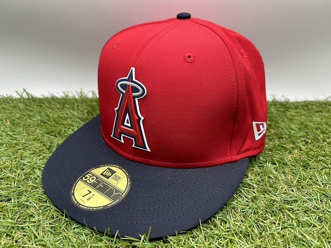 【051610】NEWERA ニューエラ オーセンティックコレクション ロサンゼルス・エンゼルス 59FIFTY キャップ 帽子 7-8/1 MLB【40430S08】_画像1