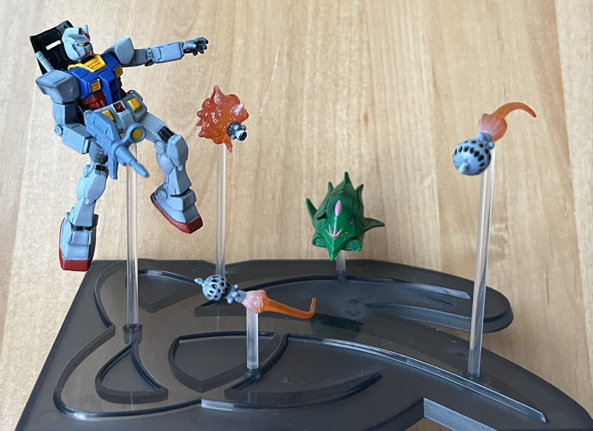 ◇機動戦士ガンダム RX-78-2 ガンダム vs エルメス ジオラマ フィギュア 中古 バンダイ ララァ・スン アムロ・レイ_画像1