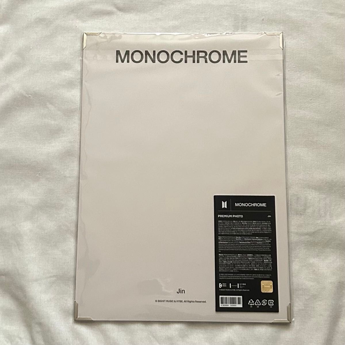 BTS POPUP MONOCHROME  Premium Photo JIN 新品未開封品