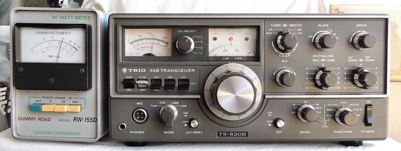 TS-520D Trio HF100W the first period model operation goods 