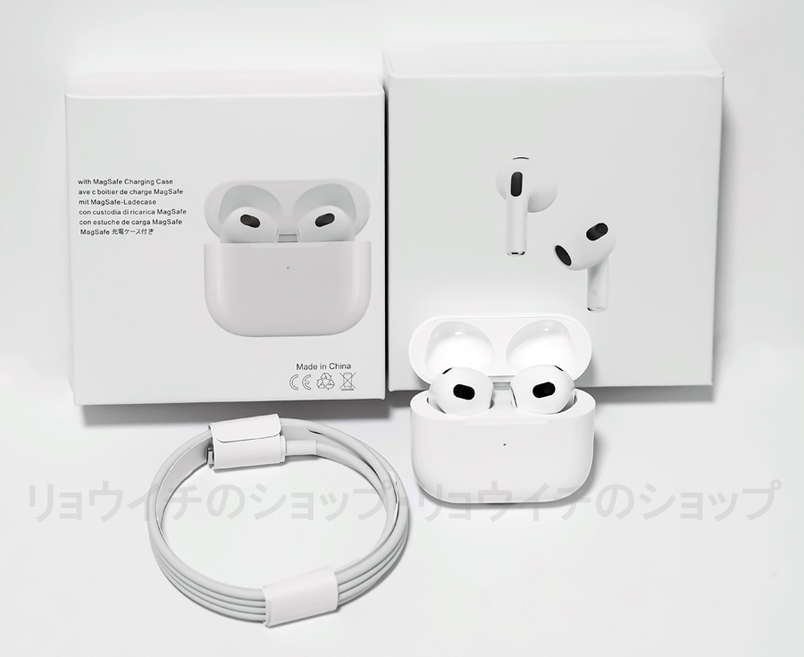 送料無料 2024最新型 AirPods Pro型 第3世代 ワイヤレスイヤホン 高品質 イヤホン 充電ケース付 Bluetooth5.3 Hi-Fi iPhone 15 11 12 14 13_画像9