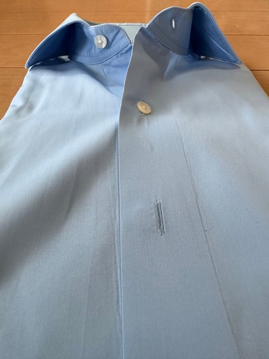 TOMORROWLAND PIRGIMピルグリム ドレスシャツ 37 淡いブルー 定価1.7万