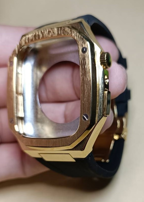 最終処分セール● 44mm 45mm ●ゴールド●Zモデル●apple watch カスタム 金属 メタル ラバー ゴールデンコンセプト Golden Concept 好きに
