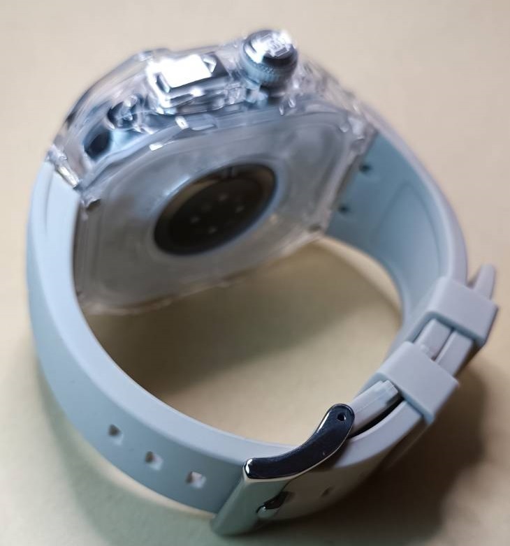 白 49mm 画面保護 カスタム ケース apple watch ultra アップルウォッチウルトラ MOD ゴールデンコンセプト Y24 ラバー ultra2 _画像2