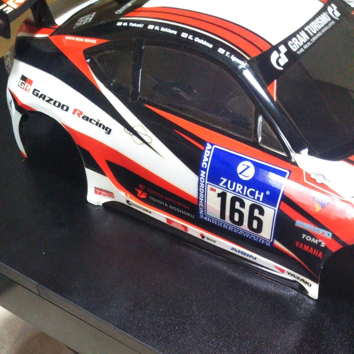 京商 1/10 RCカースペアパーツ GAZOO Racing 86 ラジコンボディ ワイドボディ（タミヤのライトユニット付き）