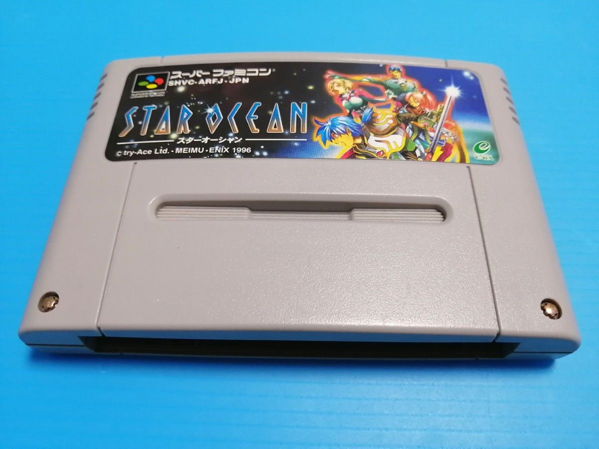 SFC スーパーファミコンソフト スターオーシャン バックアップバッテリー新品交換整備済み STAR OCEAN