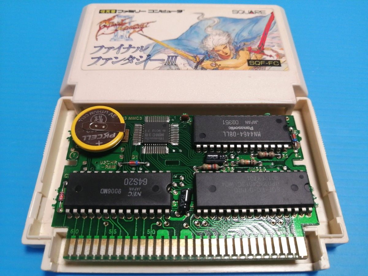 FC ファミコン ソフト ファイナルファンタジーIII バックアップバッテリー新品交換整備済み