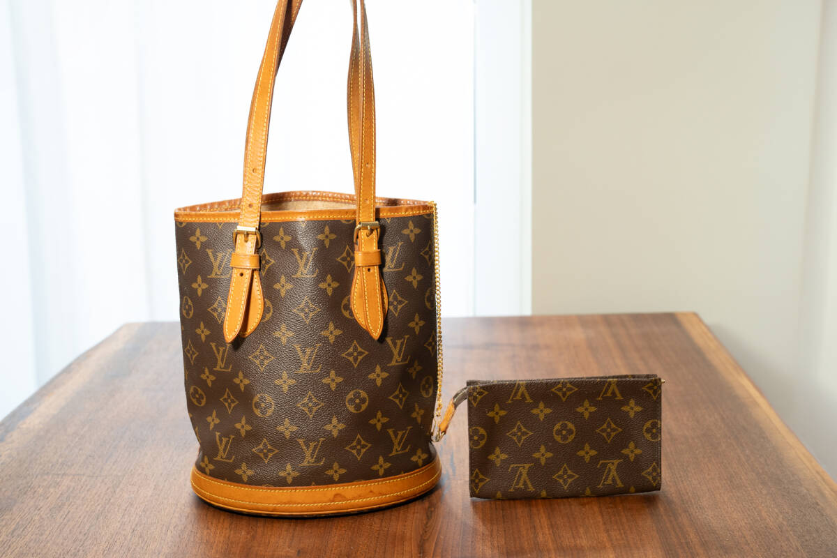 ルイヴィトン ショルダーバッグ プチバケット モノグラム レディース トートバッグ Louis Vuitton 小物入れ_画像1