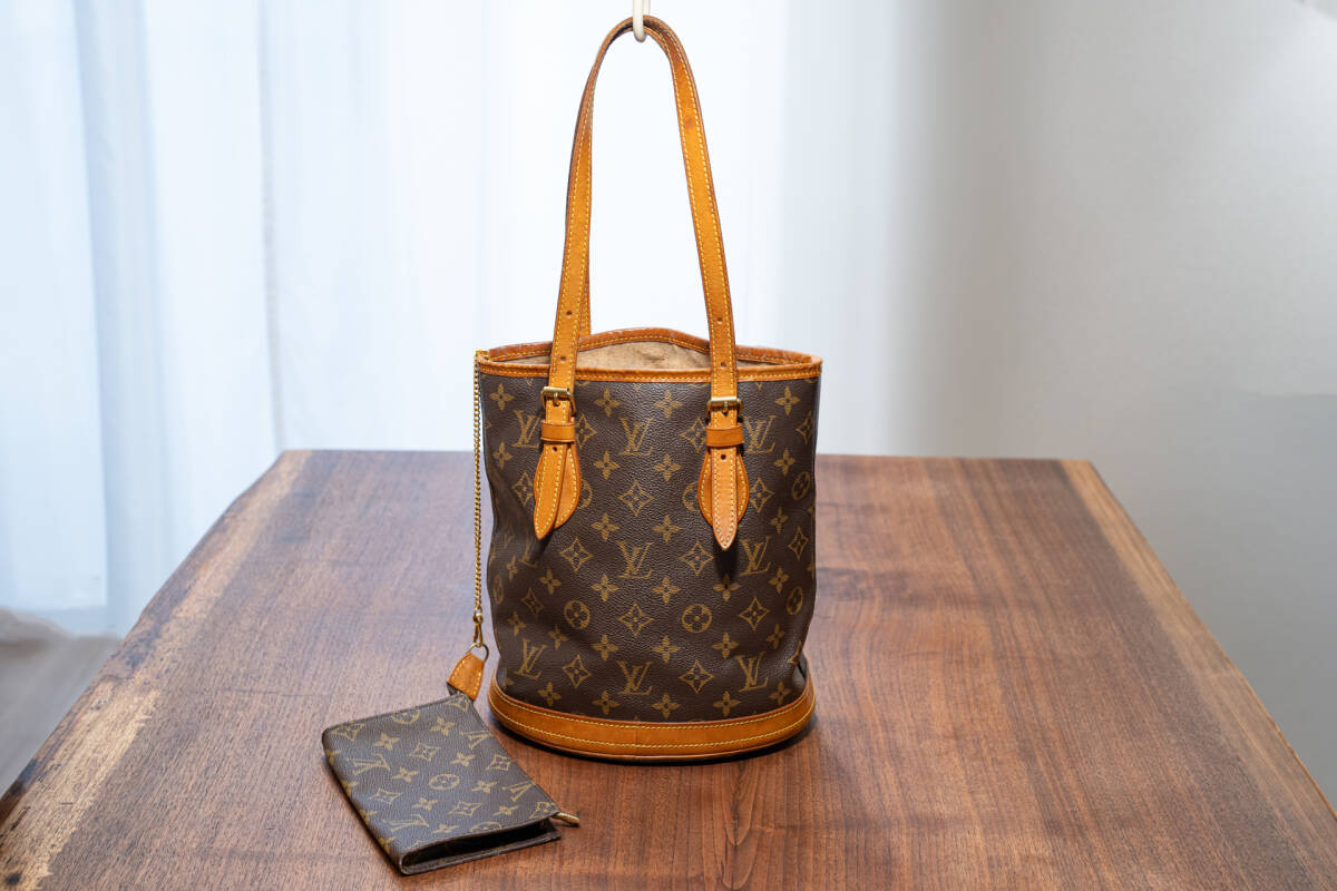 ルイヴィトン ショルダーバッグ プチバケット モノグラム レディース トートバッグ Louis Vuitton 小物入れ_画像2