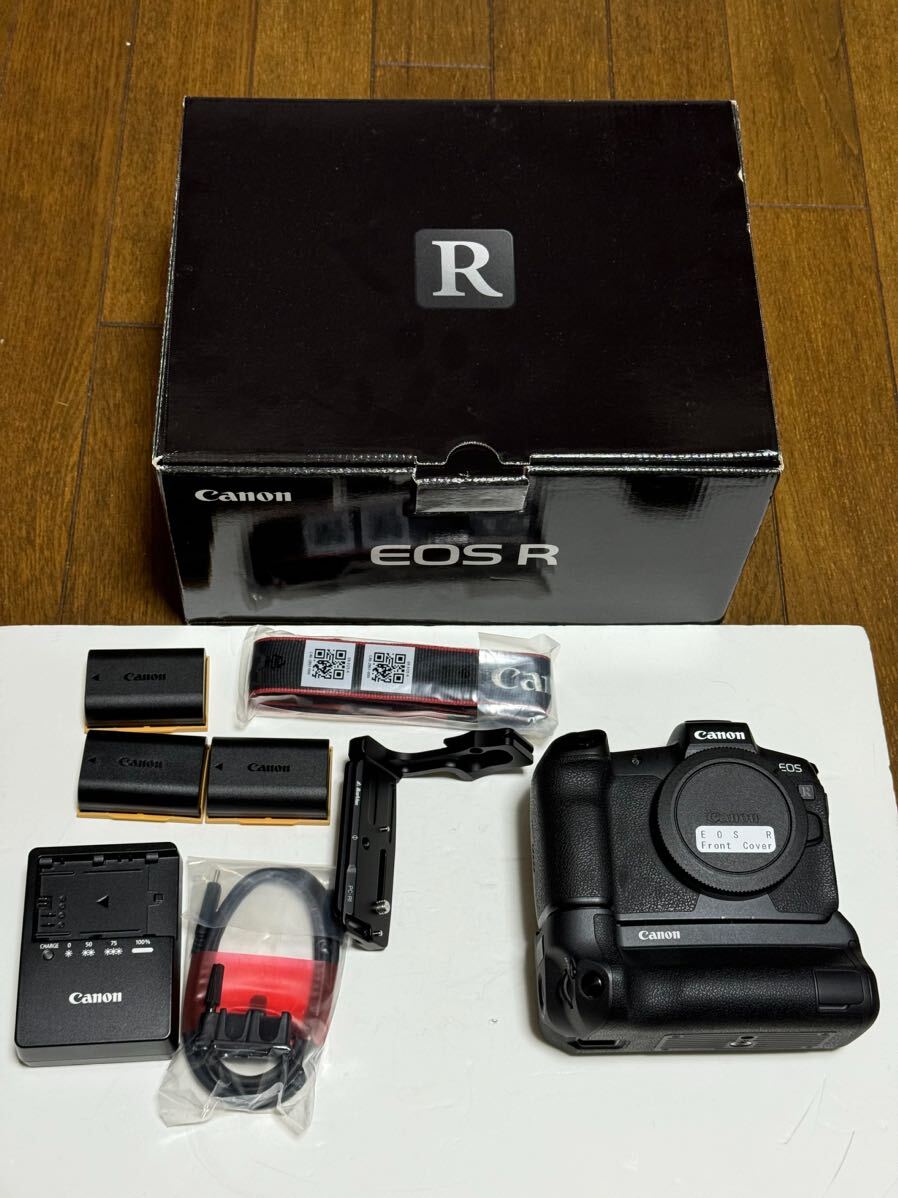 Canon EOS R ボディ +バッテリーグリップ+L型プレート_画像1