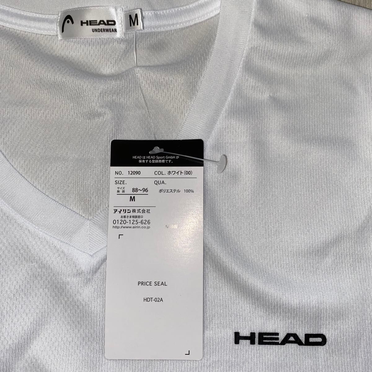 head メンズTシャツ　Mサイズ　2枚セット　ホワイト