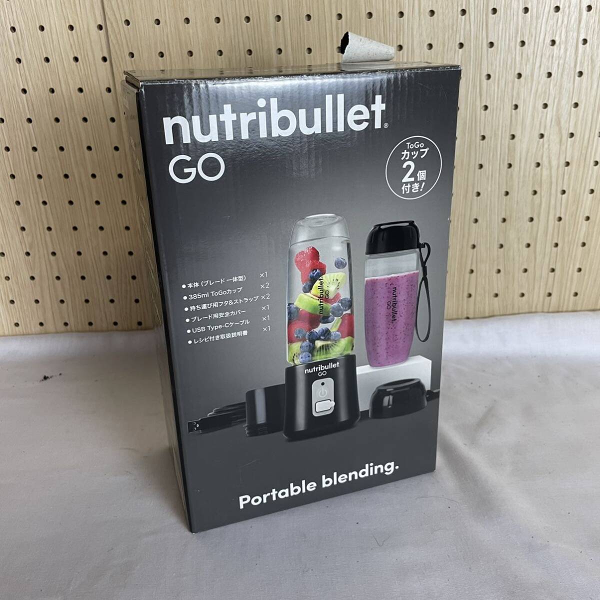 ★ 展示未使用品 nutribullet GO ポータブルブレンディング ミキサー ハンドブレンダー スムージー プロテイン 佐川80_画像2