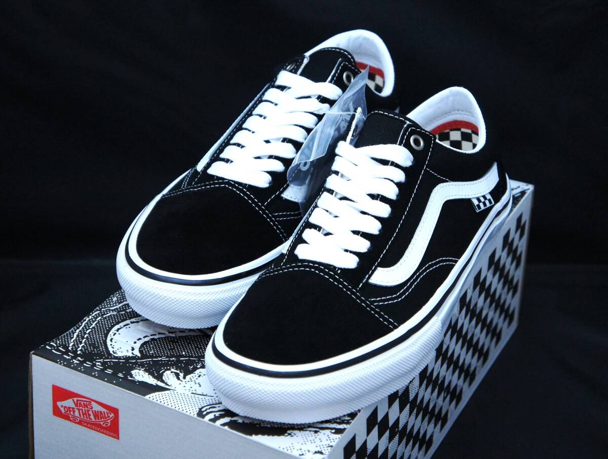 SALE！ 送料無料！【新品】US9.5 27.5cm VANS バンズ SKATE OLD SKOOL スケート オールドスクール ブラック/ホワイト_画像3