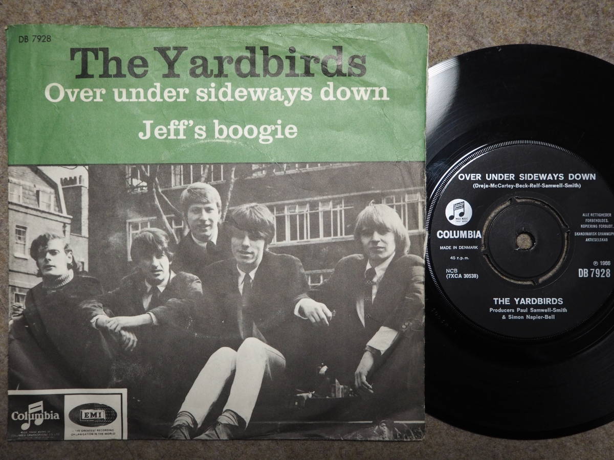 The Yardbirds-Over Under Sideways Down★デンマーク Orig.7"/マト1/Jeff Beck_画像1