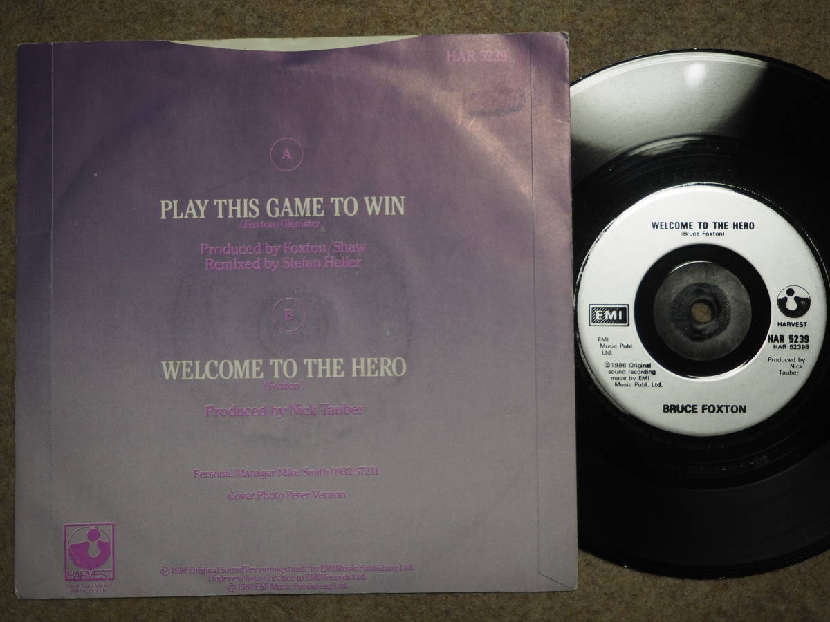 Bruce Foxton-Play This Game To Win★英 Orig.美盤 7"/マト1/The Jam_画像2