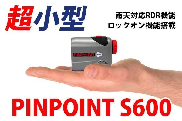 PINPOINT S600 ゴルフレーザー距離計（専用ケース・ストラップ付）直線距離専用モデル レーザーアキュラシー ピンポイント_画像4