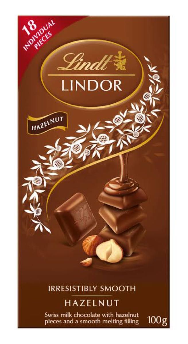 リンツ　(Lindt) リンドール　ミルク　ヘーゼルナッツ　シングルス