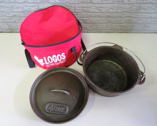 LOGOS ロゴス ダッチオーブン 鉄鍋 アウトドア 現状の画像1