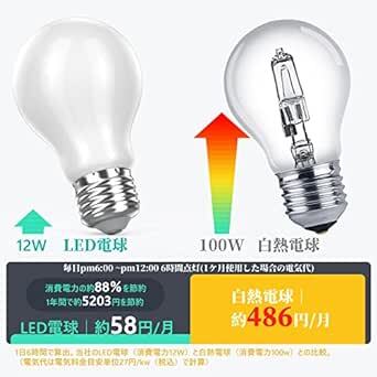 DSLeben LED lamp E26 clasp 100W shape corresponding daytime white color 12W 1500lm all directions type filament lamp high luminance A6