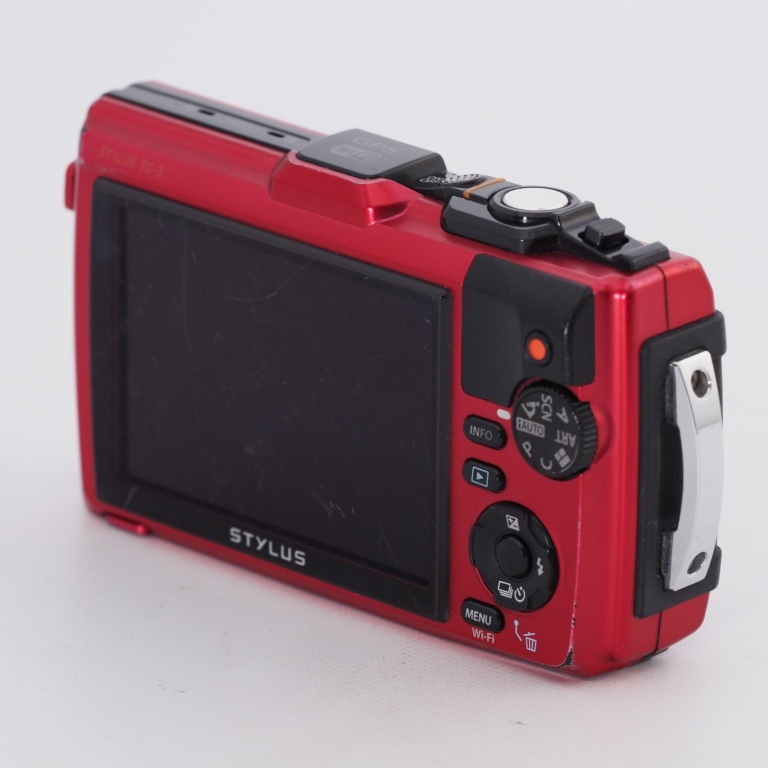 OLYMPUS オリンパス デジタルカメラ STYLUS TG-3 Tough レッド 1600万画素CMOS F2.0 15m防水 GPS+電子コンパス&内蔵Wi-Fi TG-3 RED #9762_画像5