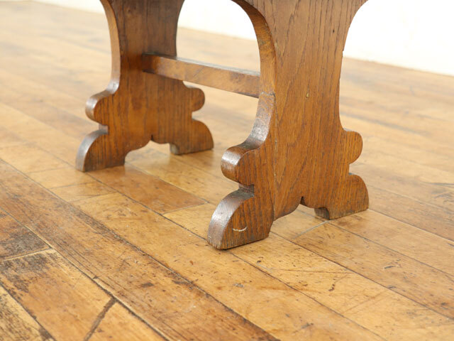 スモールテーブル 幅40.5×奥19.5×高27.5cm アンティークフレックス 小さなサイズの素朴なテーブル 飾り台 フランス 64814c_画像5