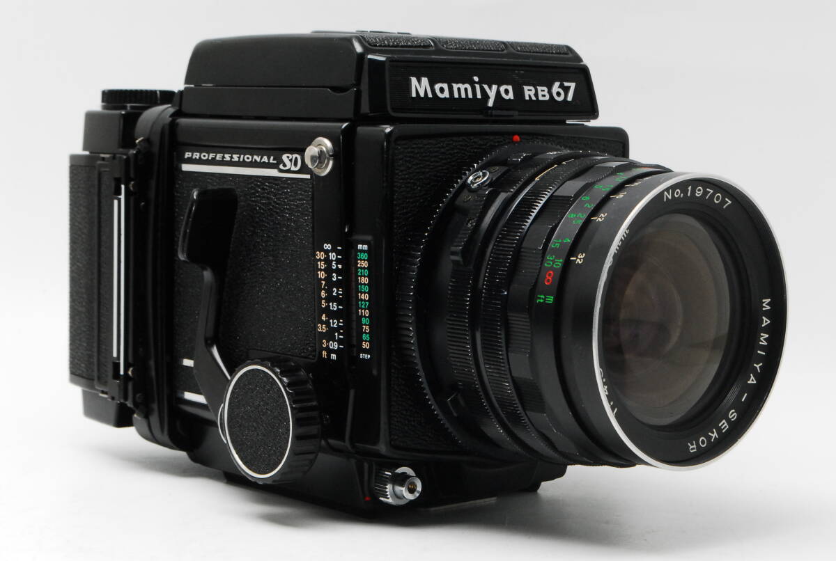 マミヤ MAMIYA RB67 PRO SD 6x8電動フィルムバック SEKOR 50mm F4.5 Mamiya K/L 75mm F3.5 L ≪動作確認済み ハードケース付≫ #4080518650_画像3