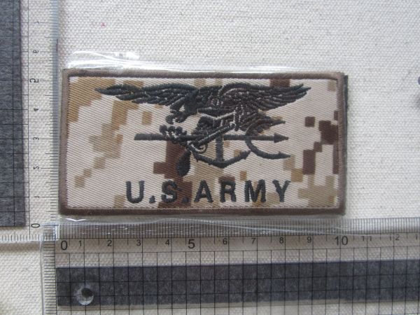 ミリタリー U.S ARMY アメリカ陸軍 ベルクロ付き ワッペン/パッチ 米国 古着 サバゲー ① 496_画像6