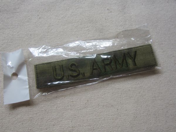 ミリタリー U.S ARMY 迷彩 アメリカ陸軍 ベルクロ付き ワッペン/パッチ 米国 古着 サバゲー ③ 496_画像1